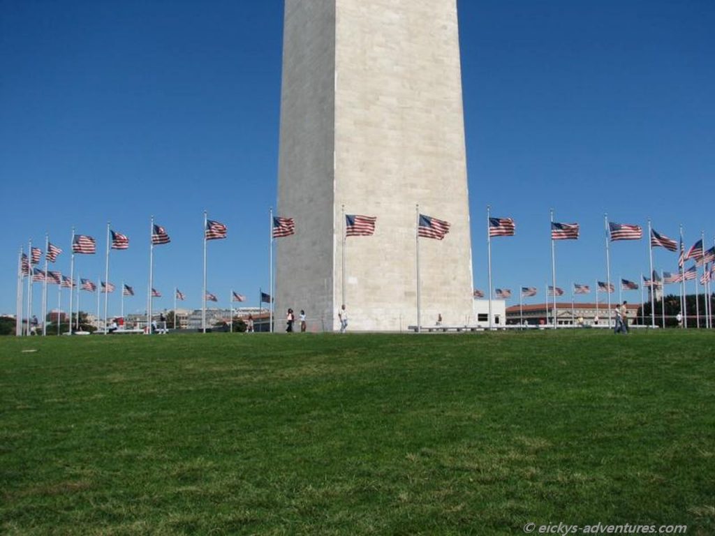 Flaggenmast am Washington Monument