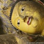 Buddah Figuren in den Höhlentempeln in Dambulla