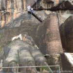 Löwentatzen des Sigiriya Felsens