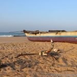 morgens am Strand in Hikkaduwa