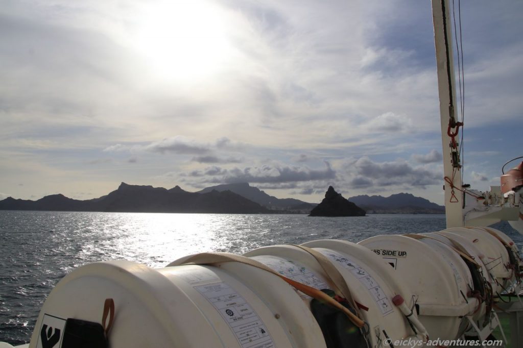 Blick zurück auf Sao Vicente