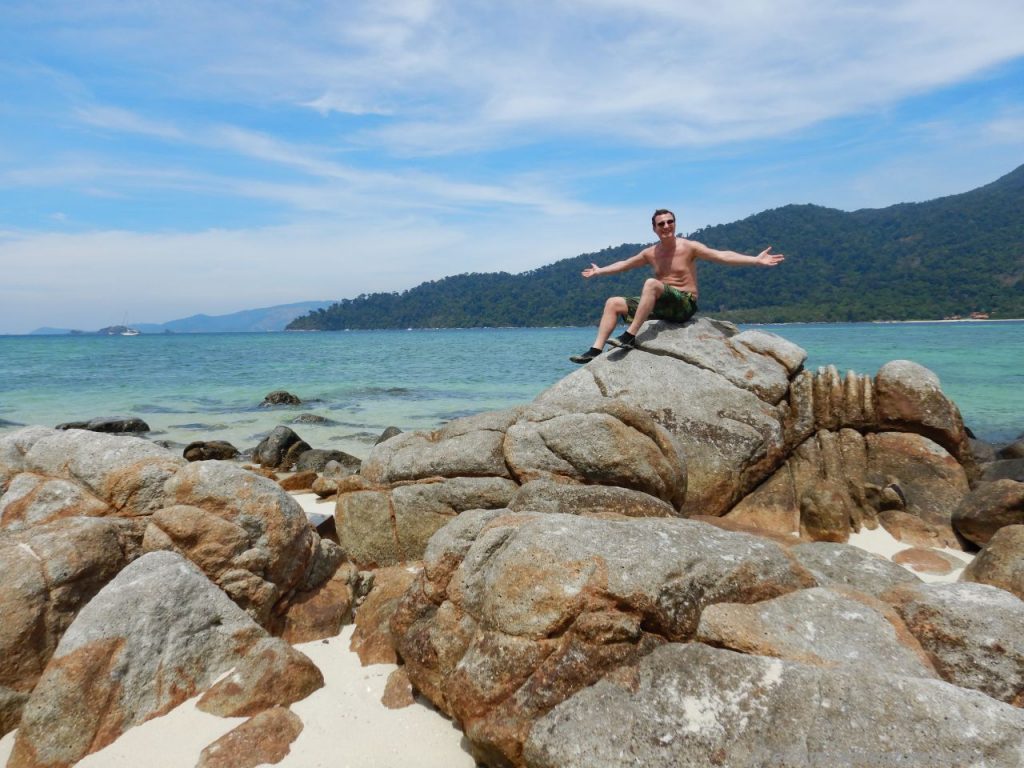 auf dem Weg zum Sunset Beach