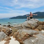 auf dem Weg zum Sunset Beach